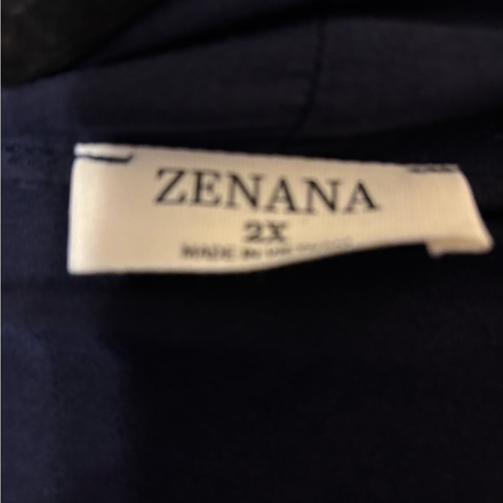 Zenana Outfitters Navy Lightweight Knit Cardigan - Picture 2 of 2